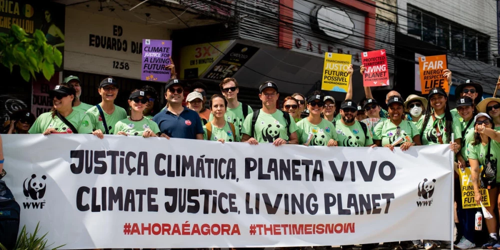 Klimata maršs konferences ietvaros Belenā.