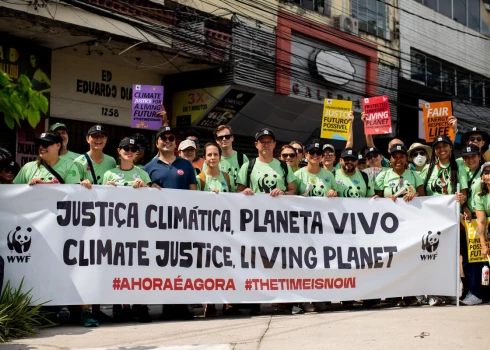 Klimata maršs konferences ietvaros Belenā. 