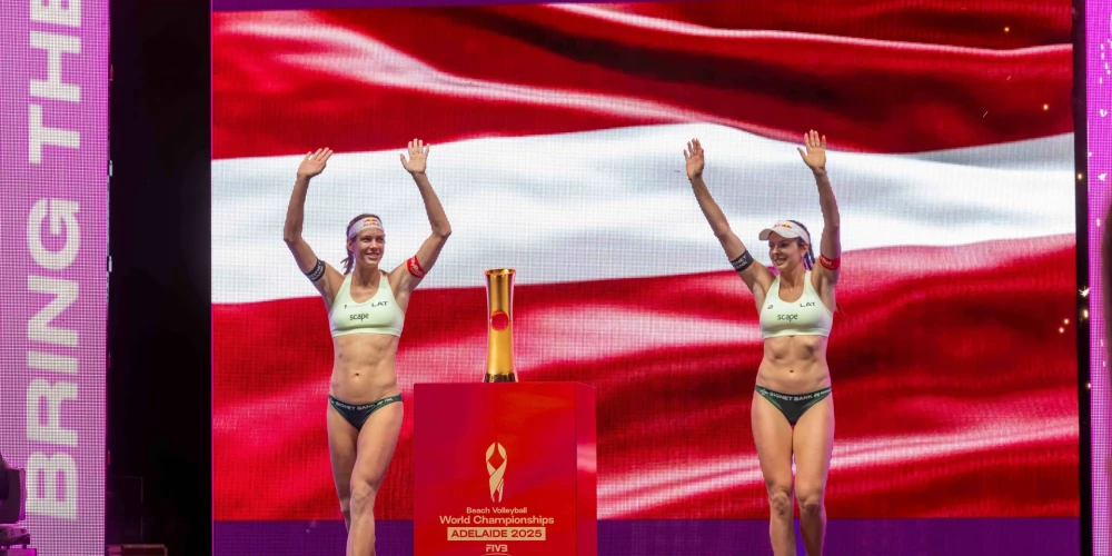 Latvijas duets Tīna Graudiņa/Anastasija Sevastova.