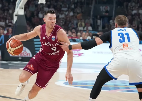  Latvijas valstsvienības kapteinis Dairis Bertāns. 