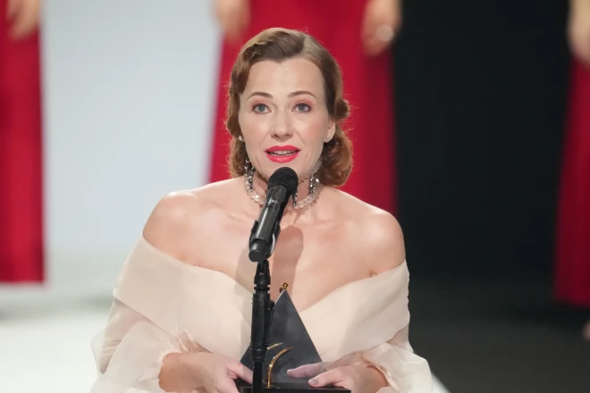 Maija Doveika aizvadītajā "Spēlmaņu naktī" tika godināta kā gada aktrise.