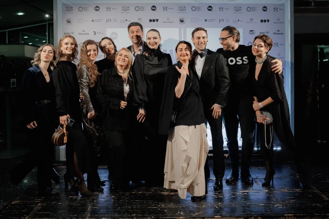 Команда театра Чехова на церемонии "Ночи лицедеев".