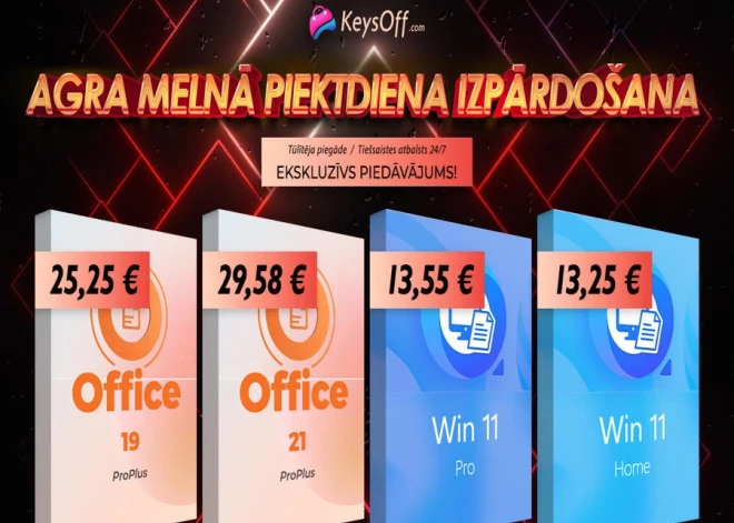 Palieliniet savu produktivitāti ar Office 2021 Pro licencēm par Melnās piektdienas cenām! Lietošana uz mūžu tikai par 29,58 €!
