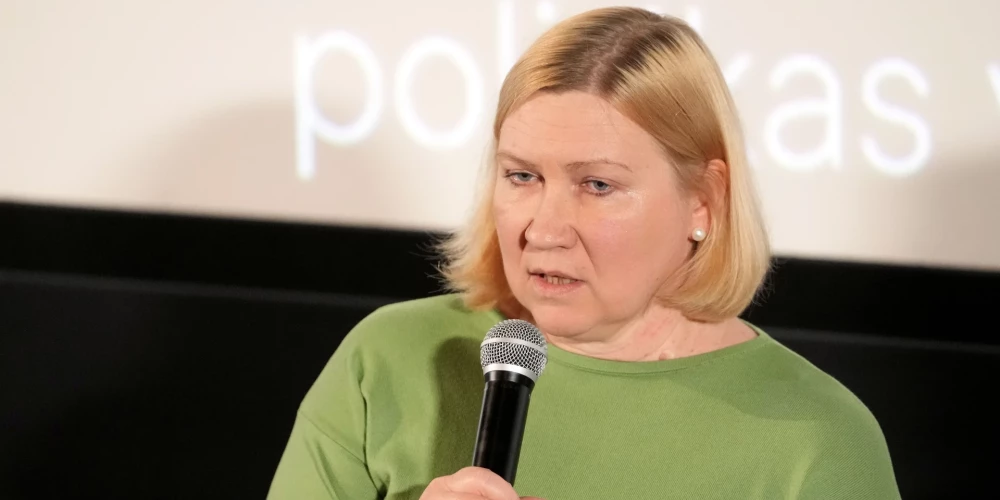 Председатель правления Латвийской ассоциации рекламы Байба Лиепиня. 