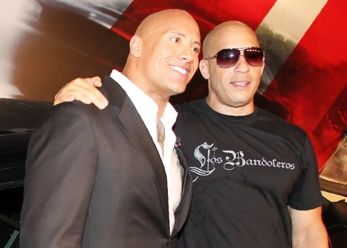 Dveins Džonsons un Vins Dīzels.