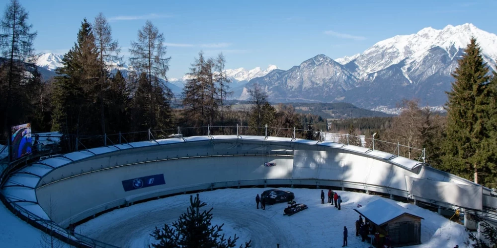 Insbrukas bobsleja trase.
