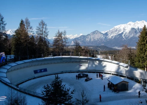 Insbrukas bobsleja trase.