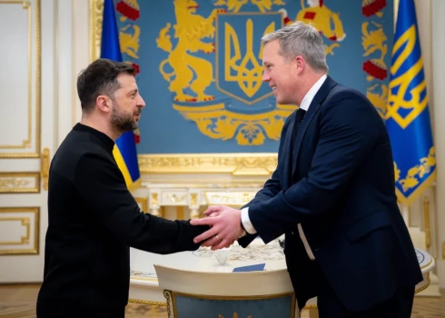 Министр армии США Дэниел Дрисколл во время недавнего визита в Киев.