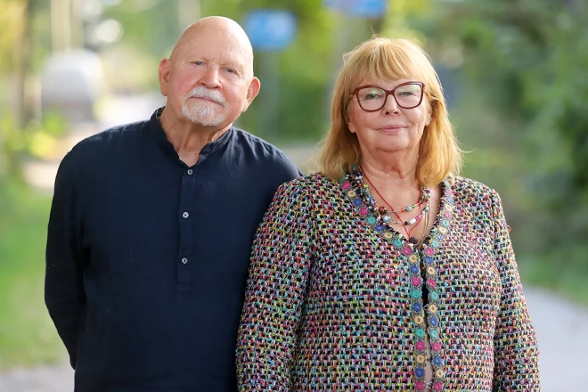 Pēteris Vasks un Dzintra  Geka-Vaska