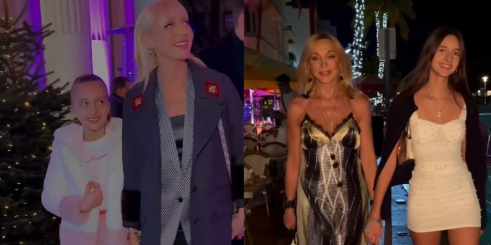 Кристина Орбакайте с дочерью в 2021 году и в 2025-м.