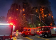 Elles skats Honkongā: deg vairākas augstceltnes, ir bojāgājušie