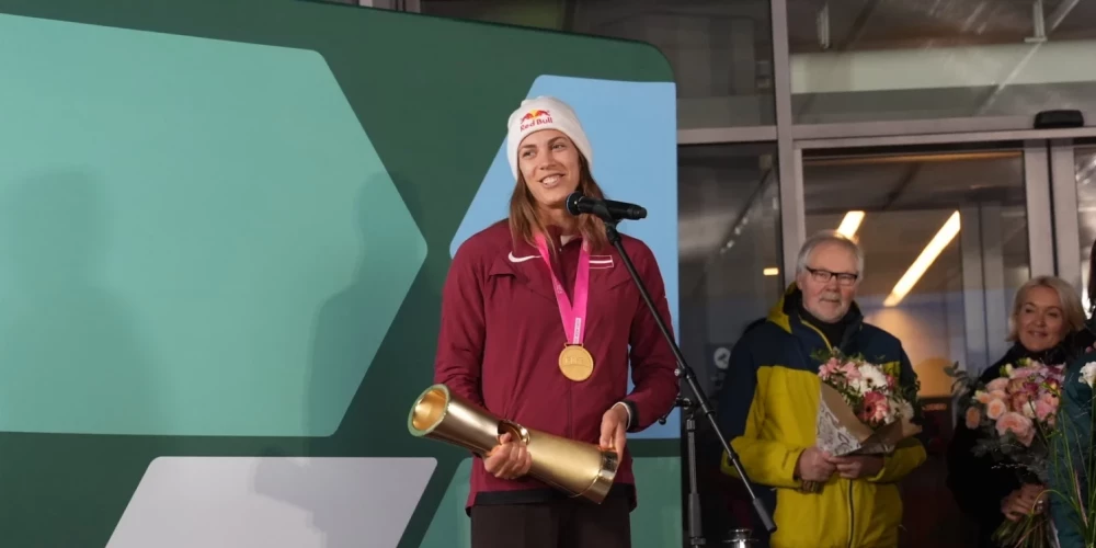 Tīna Graudiņa pēc atgriešanās no Austrālijas.