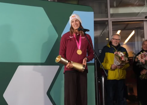 Tīna Graudiņa pēc atgriešanās no Austrālijas.