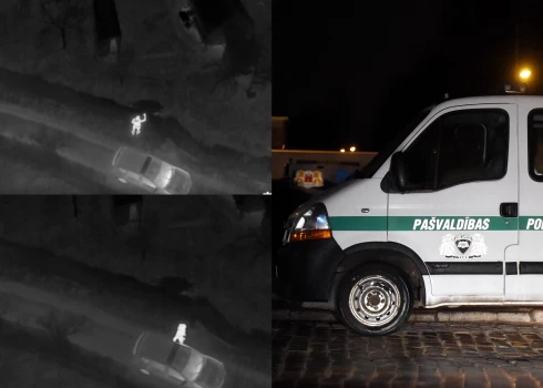 Rīgas pašvaldības policija, izmantojot ar termālo kameru aprīkotu bezpilota lidaparātu, izglābusi kādu nosalušu vīrieti.