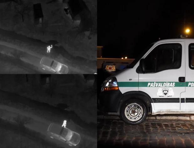 Rīgas pašvaldības policija, izmantojot ar termālo kameru aprīkotu bezpilota lidaparātu, izglābusi kādu nosalušu vīrieti.