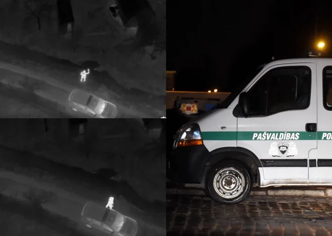 ВИДЕО: во время сильного снегопада с помощью дрона в Зиепниеккалнсе спасли замерзшего мужчину