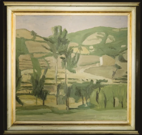 Džordžo Morandi (1890–1964). “Gricānas ainava”, 1942. Audekls, eļļa, 48,4 x 53 cm.