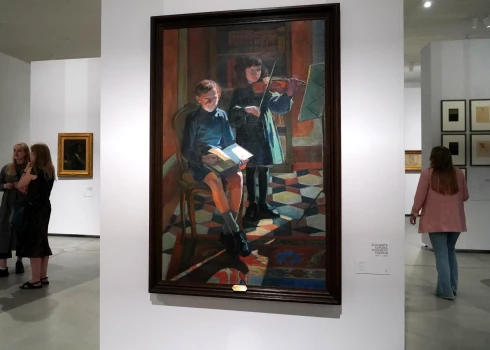 Izstāde "Itālijas gaisma: no Fatori līdz Morandi. Ufici galeriju meistardarbi dialogā ar Latvijas mākslas klasiku" Latvijas Nacionālajā mākslas muzejā.