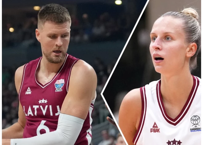 Kristaps Porziņģis un Kitija Laksa - Latvijas 2025. gada labākie basketbolisti