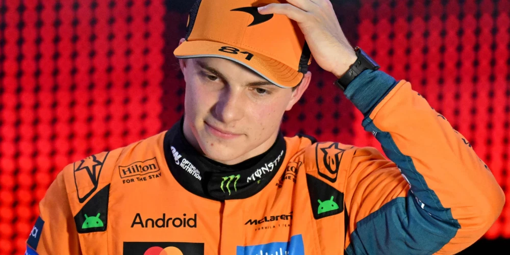 Oskars Piastri pēc uzvaras sprinta kvalifikācijā