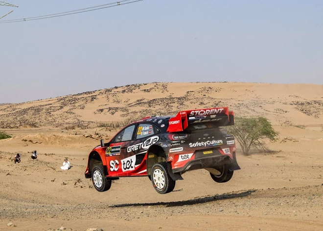Seska ekipāža tehnisku problēmu dēļ izstājas no Saūda Arābijas rallija
