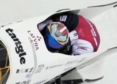 Kalendas bobsleja ekipāžai Austrijā astotā vieta divnieku sacensībās; viss pjedestāls vāciešiem