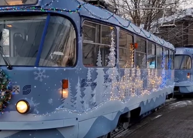No 30. novembra Rīgas ielās dosies svētku tramvajs