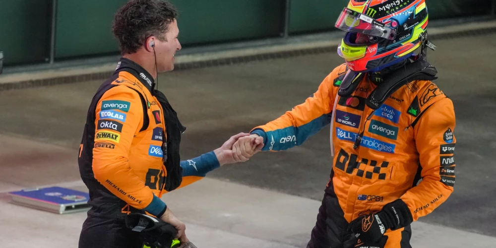 Piastri un Noriss nodrošina “McLaren” dubultuzvaru Kataras kvalifikācijā.