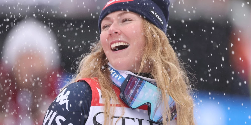 Mikeila Šifrina pēc uzvaras