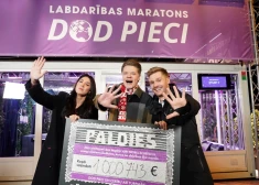Sākta ziedojumu vākšana labdarības maratonā "Dod pieci!"