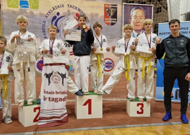 Madonas novada pārstāvji atved medaļas no Jēkabpilī notikušā Latvijas taekvondo čempionāta