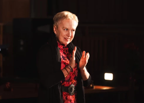 Raimonda Vazdika teātri vada jau piecus gadus.