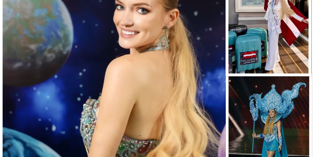 Latviju skaistumkonkursā "Miss Universe" pārstāvēja Meldra Rozenberga.