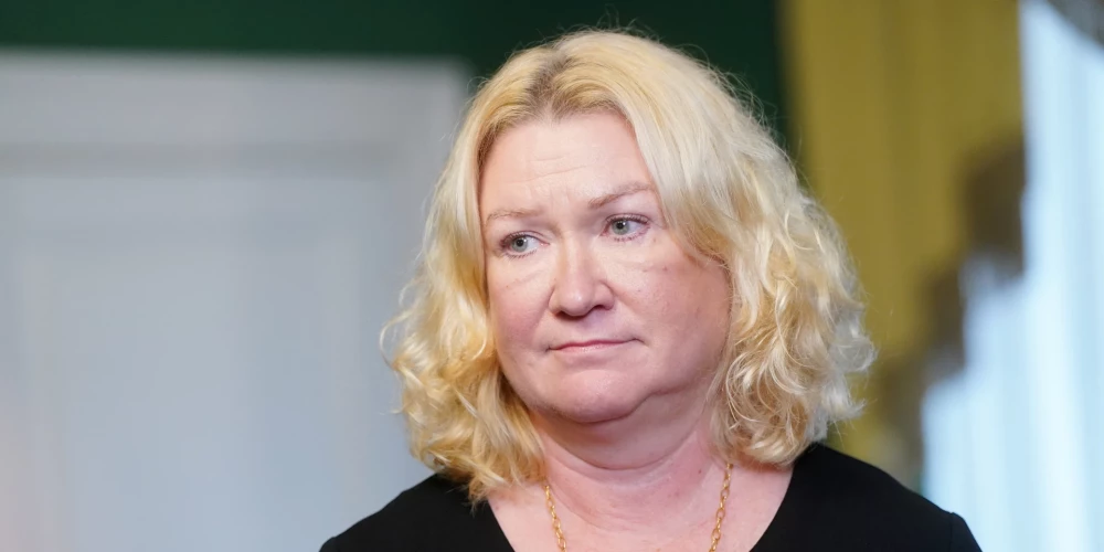 Председатель парламентской фракции ЛПМ Линда Лиепиня.