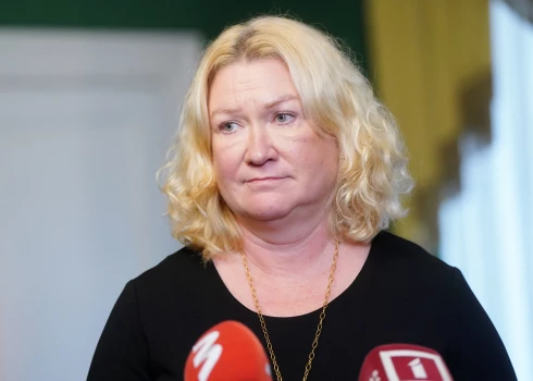 Председатель парламентской фракции ЛПМ Линда Лиепиня.