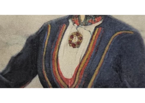 Jāņa Roberta Tillberga gleznas “Latviešu meitene” .