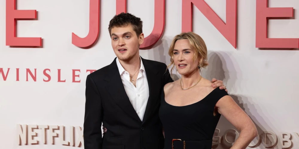 Джо Андерс и Кейт Уинслет на красной дорожке мировой премьеры фильма Goodbye June.