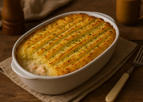 Zivju pīrāgs angļu gaumē