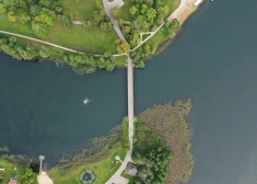 Remontēs Pilssalas tiltu Alūksnē