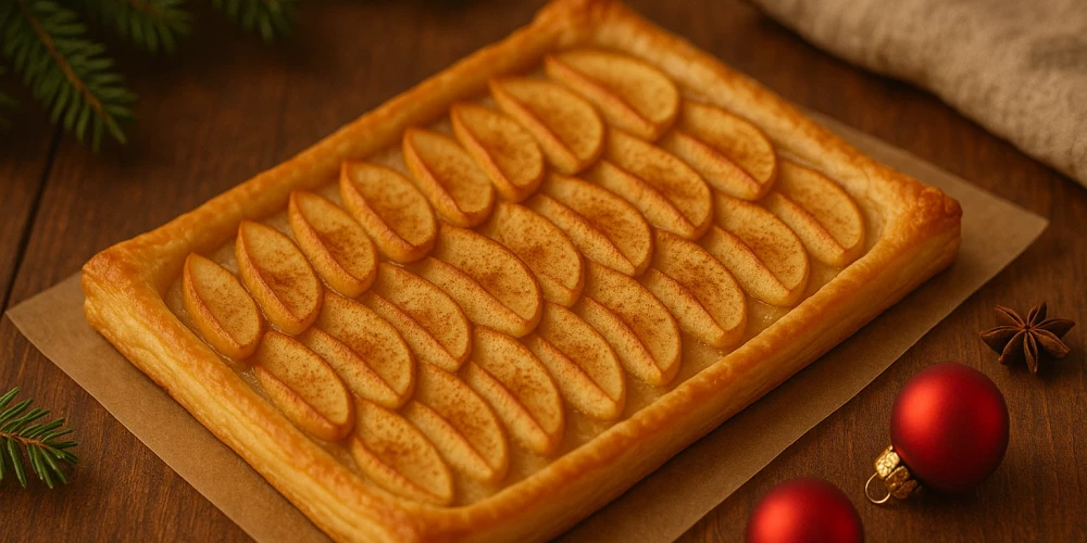 Ziemassvētku ābolu plātsmaize