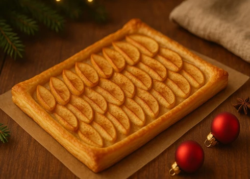 Ziemassvētku ābolu plātsmaize