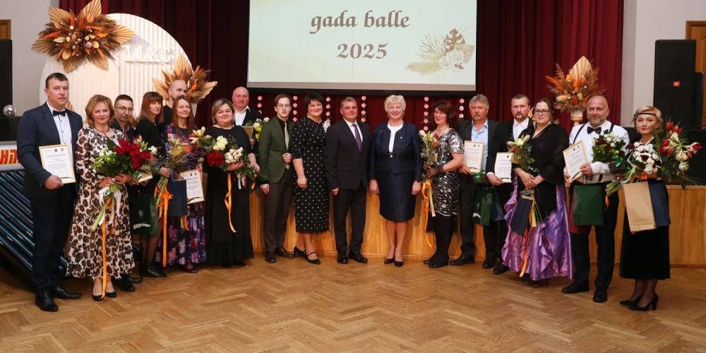 Lauksaimnieku gada balle Riebiņos.