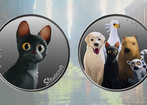 Uz jaunajām kolekcijas monētām būs redzami iemīļotās animācijas filmas "Straume" tēli.