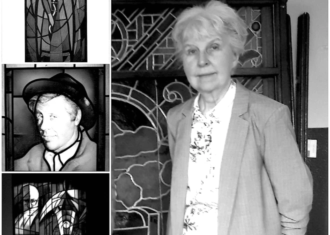 84 gadu vecumā mūžībā devusies vitrāžas māksliniece Nora Cēsniece