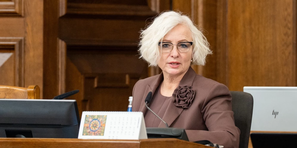  Saeimas priekšsēdētāja Daiga Mieriņa.