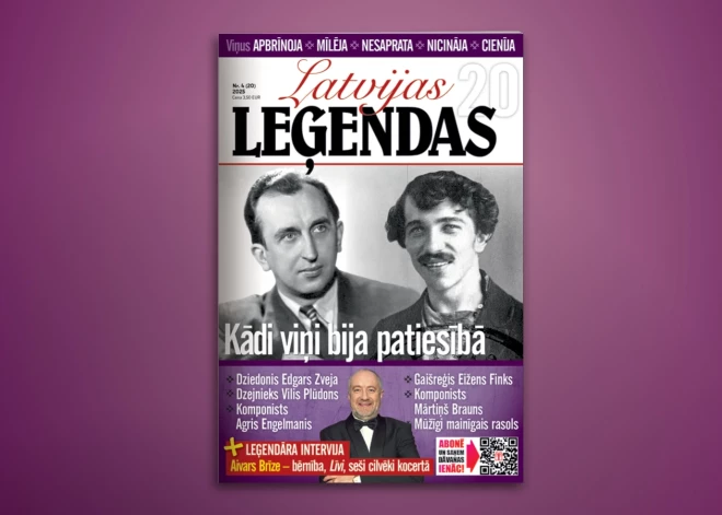 Žurnāla "Latvijas Leģendas" jaunākajā numurā - Eižens Finks, Edgars Zveja, Mārtiņš Brauns un citi
