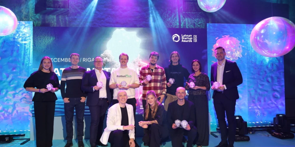 Latvijas Jaunuzņēmumu gada balvas pasniegšanas pasākums.