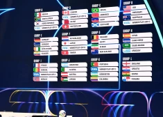 PK futbola finālturnīra izloze: Anglija un Horvātija nonāk vienā grupā, Brazīlija spēlēs pret Skotiju