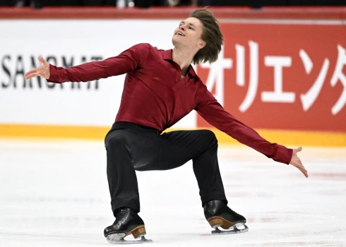 Latvijas daiļslidotājs Deniss Vasiļjevs.