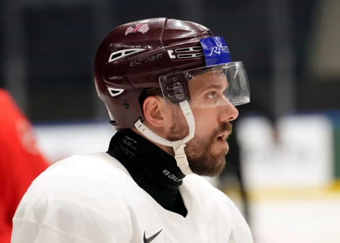 Latvijas hokejisti Haralds Egle.